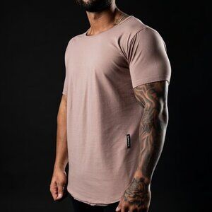 Alphalete Scoop Neck Tee - Anchor